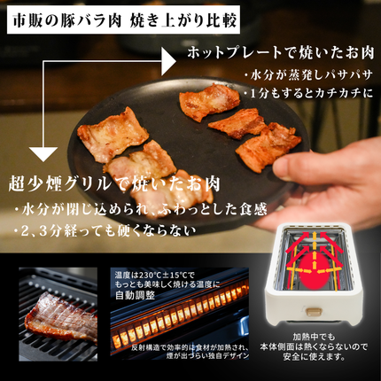 超少煙グリル　ブラック